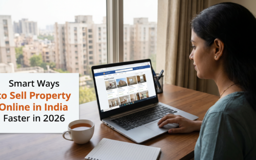 Property listing form for adding image details including alt text, title, caption, and description